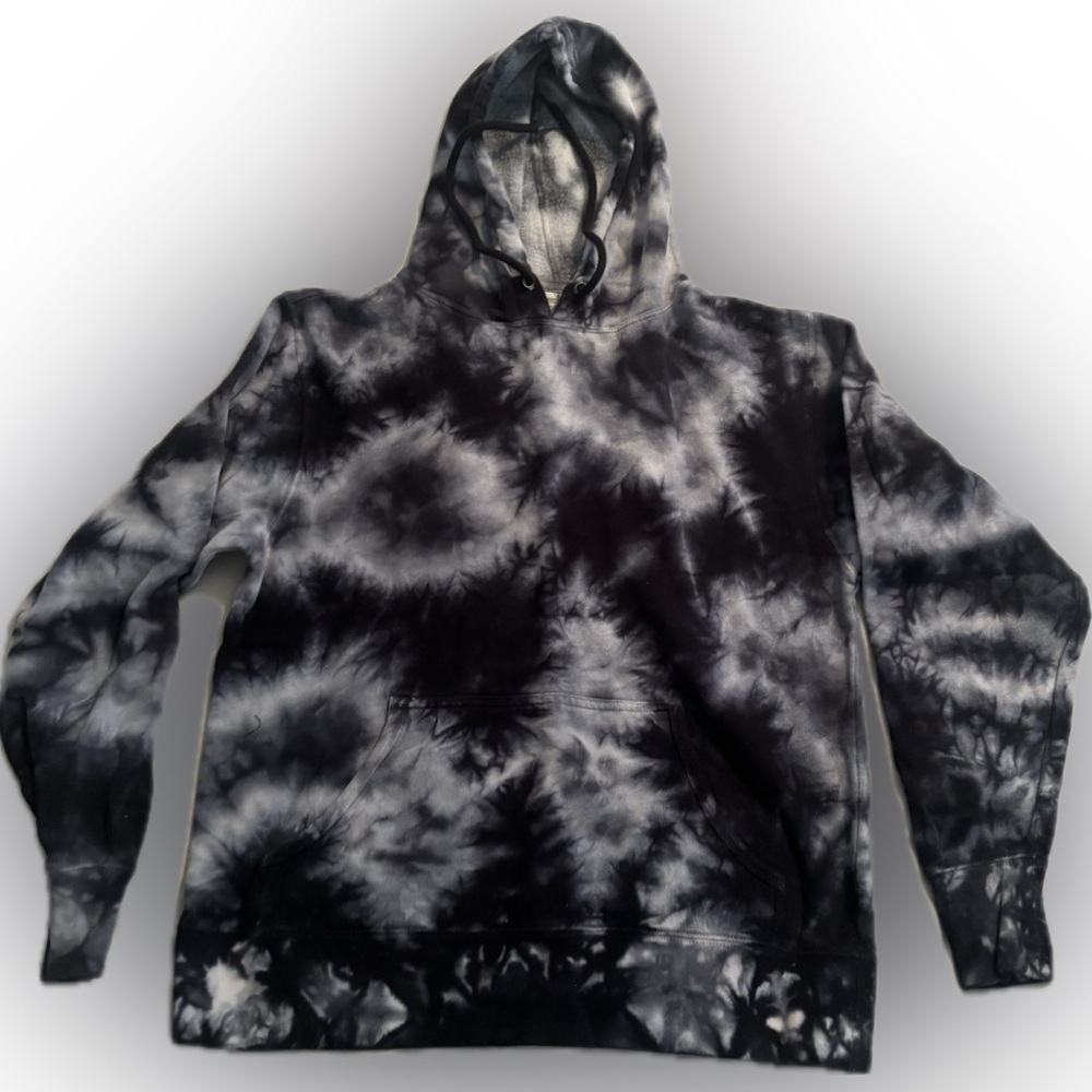 Black and white Independent tie-dye hoodie